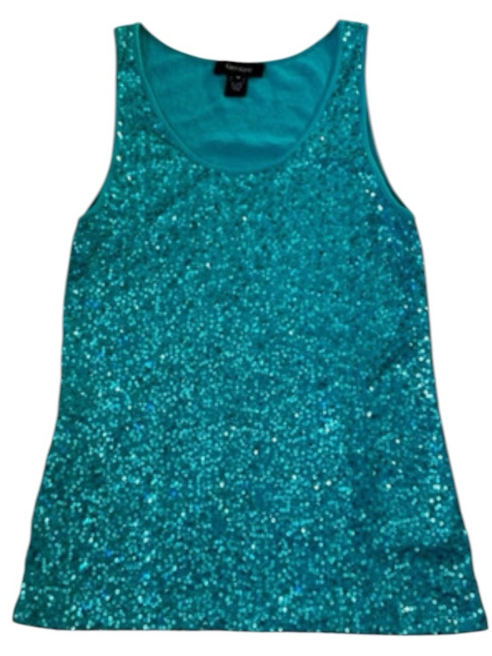 Karen Kane Turquoise Sequin Tank